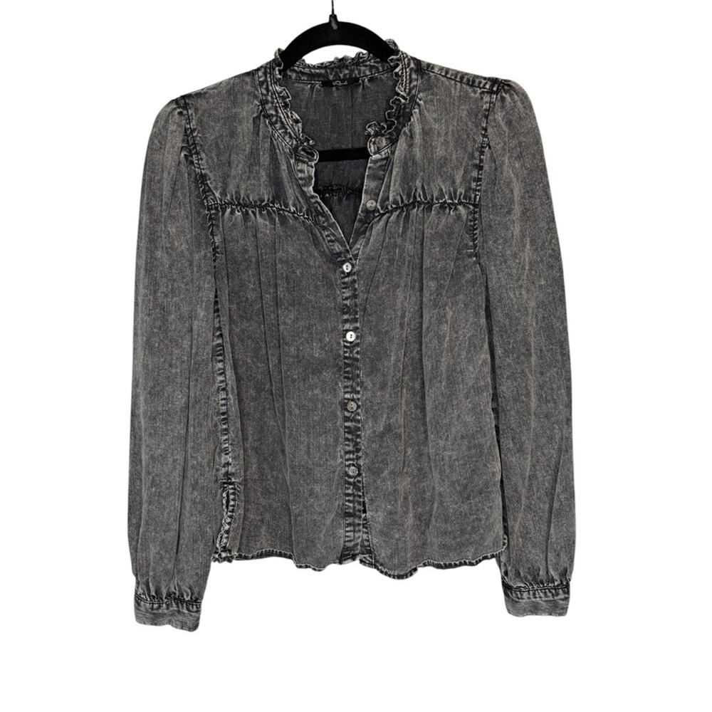 Rails Camille Top Black Acid Wash - Picture 4 of 12